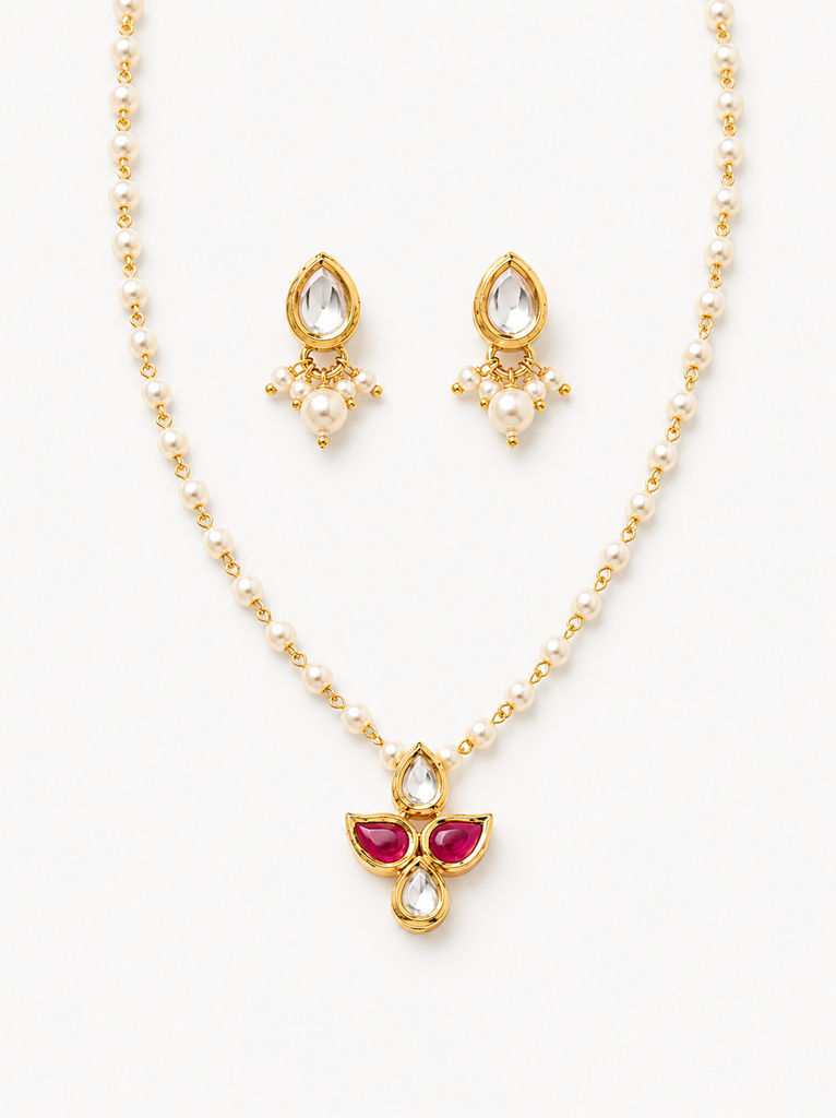 Red eagle necklace set